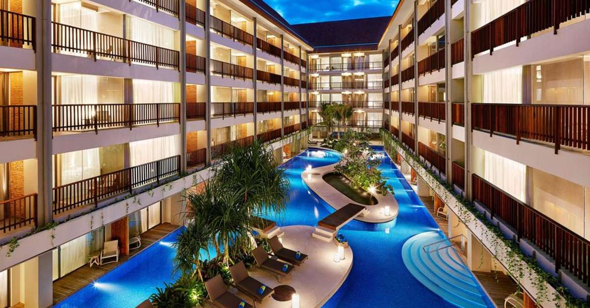 Een foto van een overzicht van Four Points by Sheraton Bali Kuta