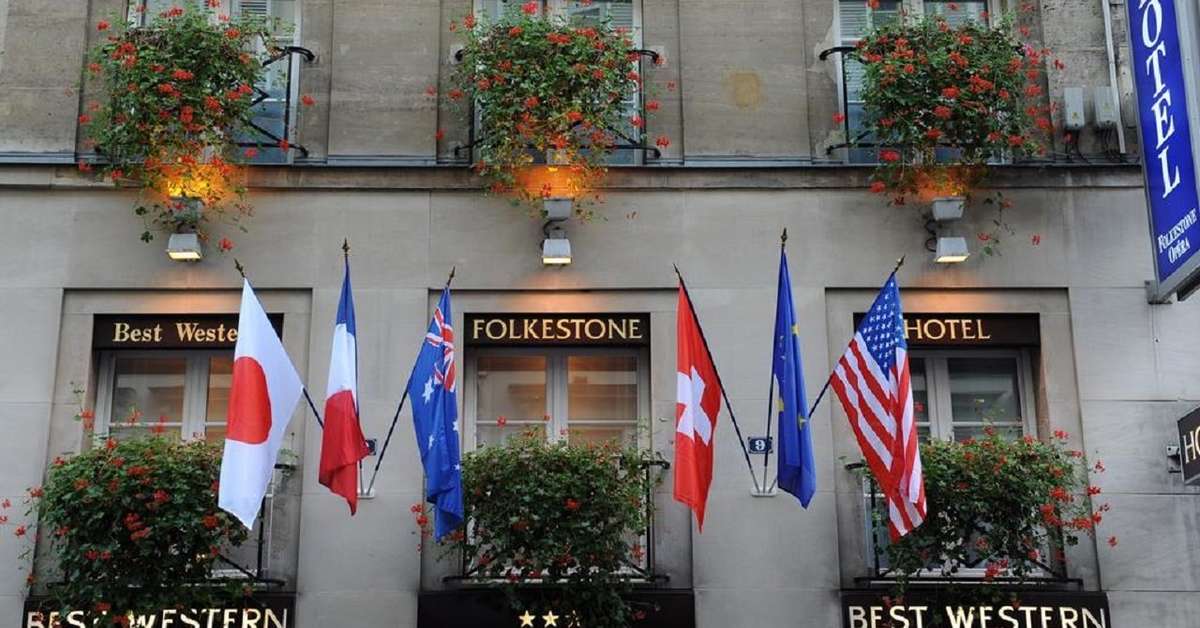 Een foto van de buitenkant van Best Western Hotel Folkestone Opera
