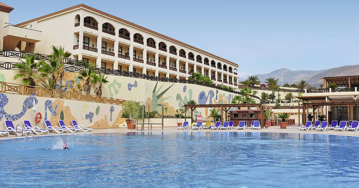 Een foto van een overzicht van Hotel Livvo Jandia Golf