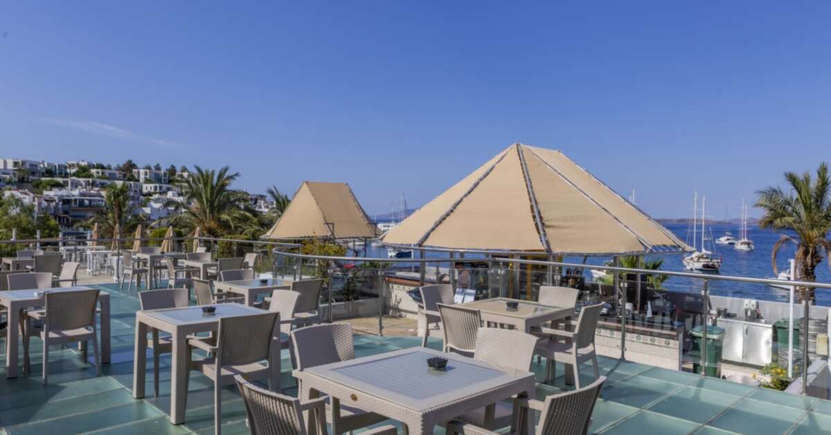 Een foto van het terras bij Diamond of Bodrum