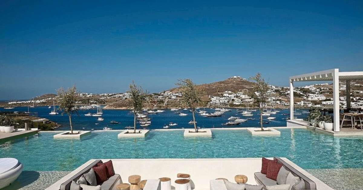Een foto van een overzicht van Once in Mykonos