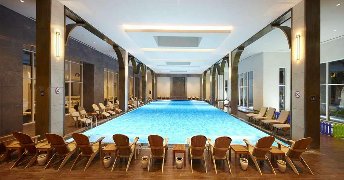Een foto van het zwembad bij Titanic Deluxe Golf Belek