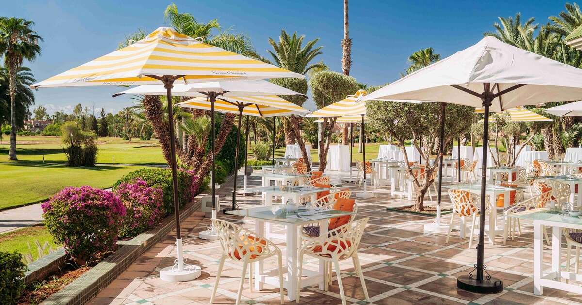 Ein Foto von der Terrasse im Pickalbatros Hotel du Golf