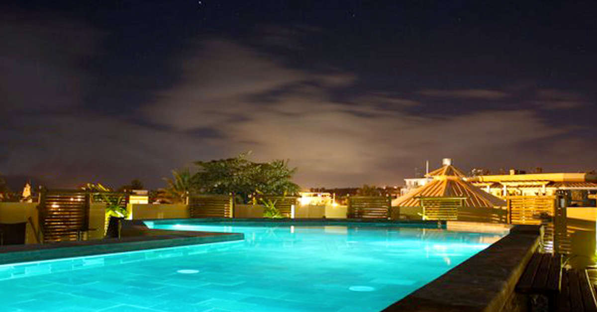 Een foto van het zwembad bij Aanari Hotel & Spa