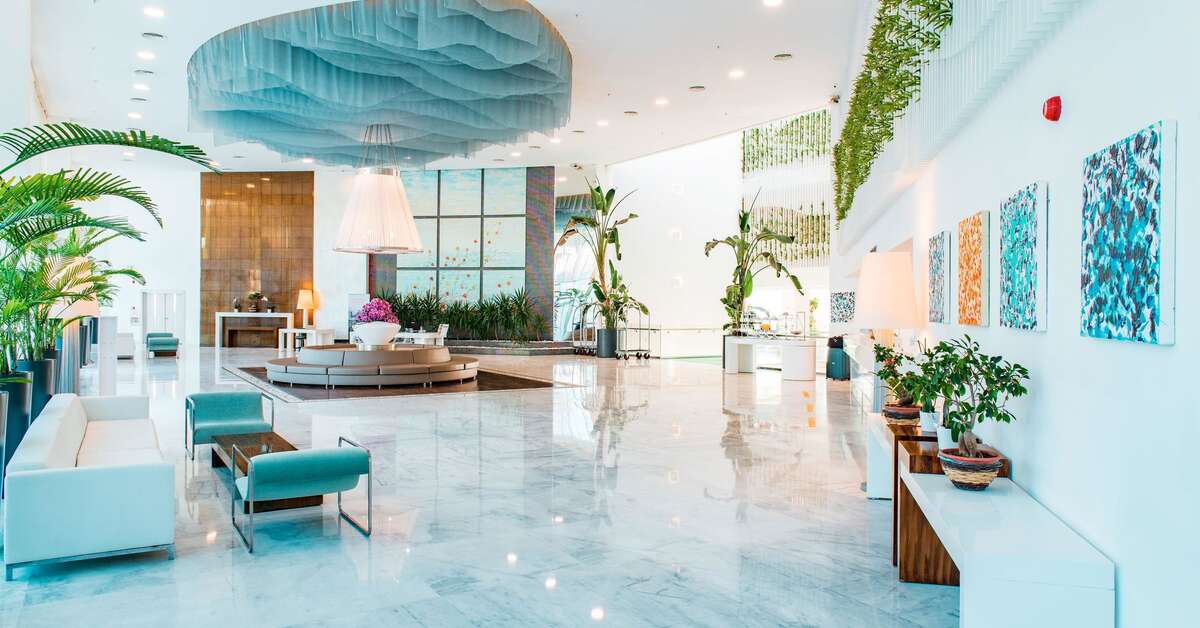 Een foto van het interieur van Hotel Baia Bodrum