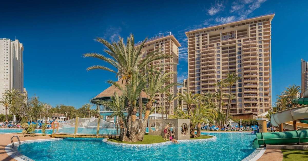 Een foto van een overzicht van Magic Tropical Splash Aparthotel