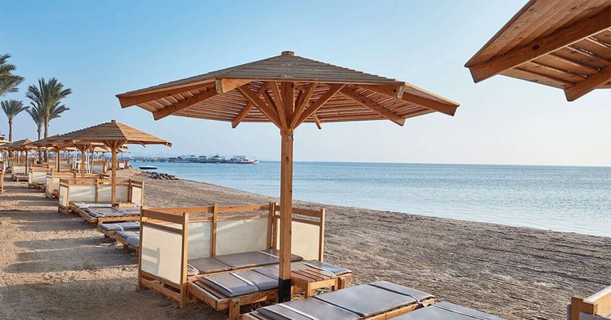 Ein Foto vom Strand beim Steigenberger Aqua Magic