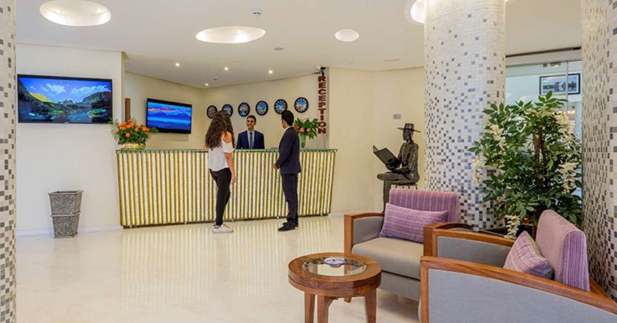 Een foto van het interieur van Hotel Ayoub