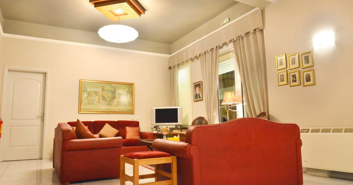 Een foto van het interieur van Hotel Ioni