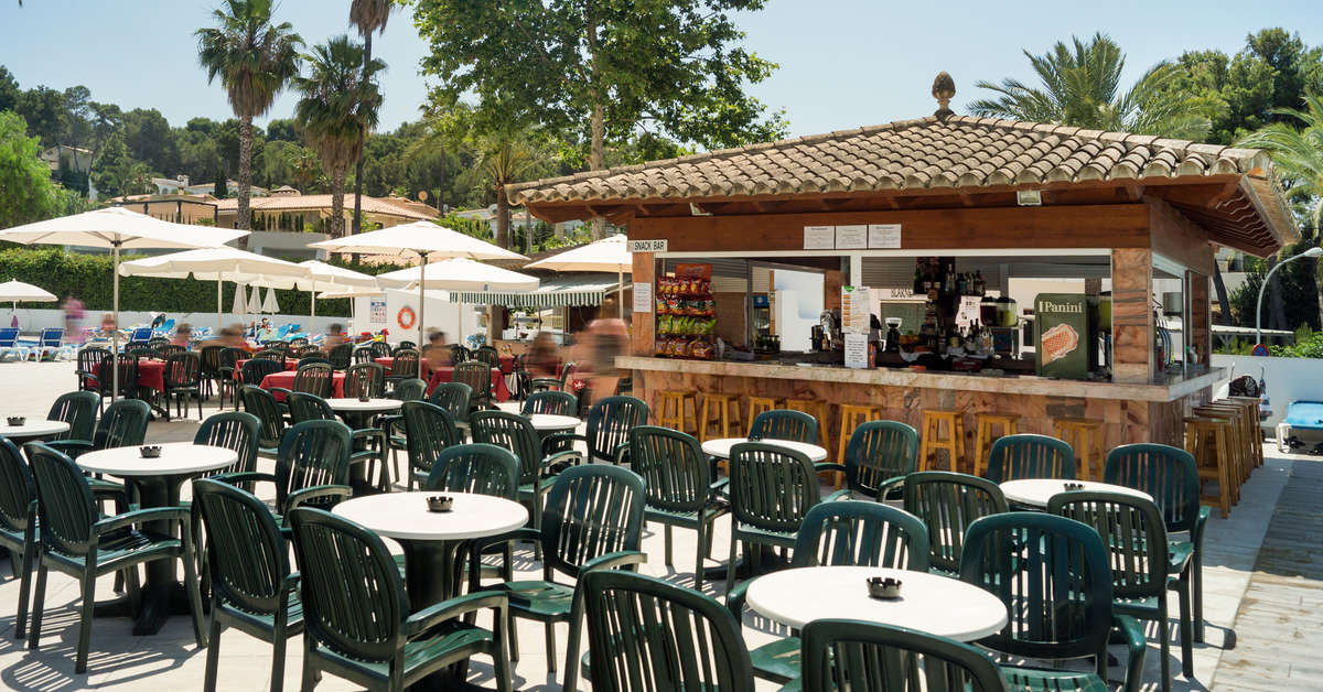 Een foto van het terras bij Globales Costa de la Calma