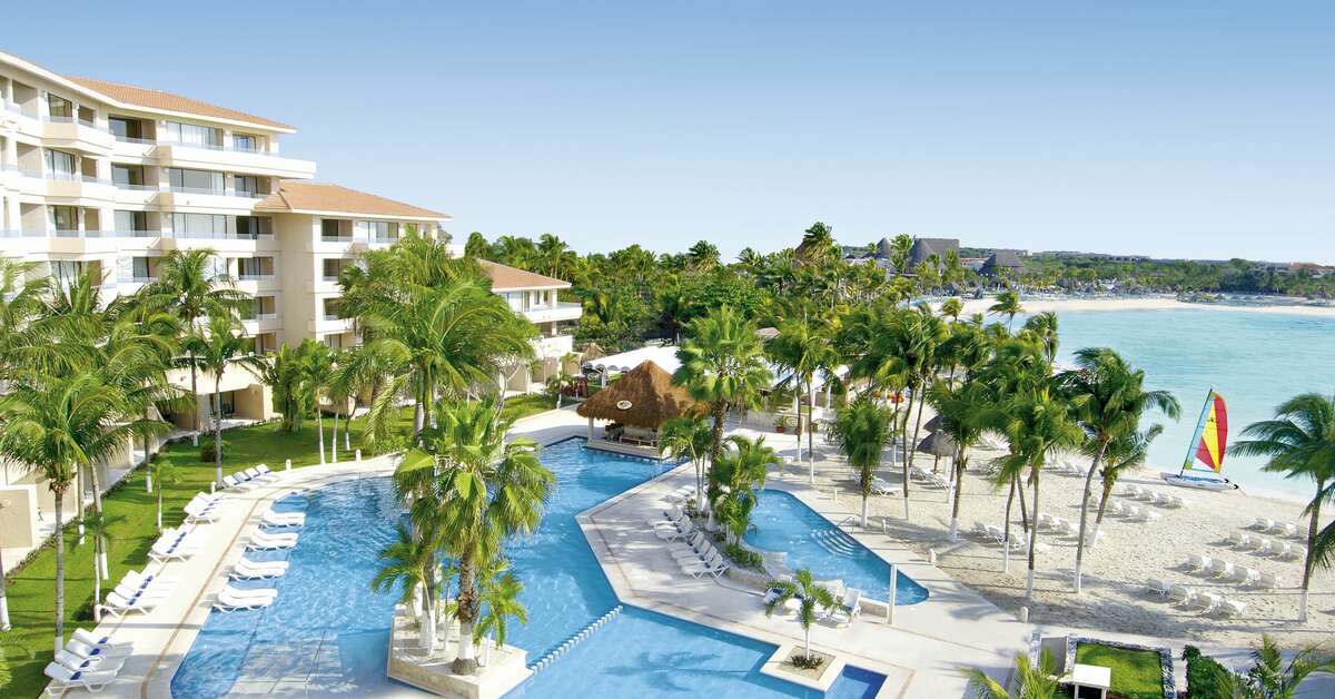 Een foto van een overzicht van Dreams Aventuras Riviera Maya