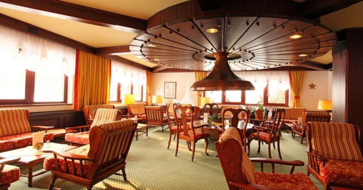 Een foto van het interieur van Parkhotel Kirchberg