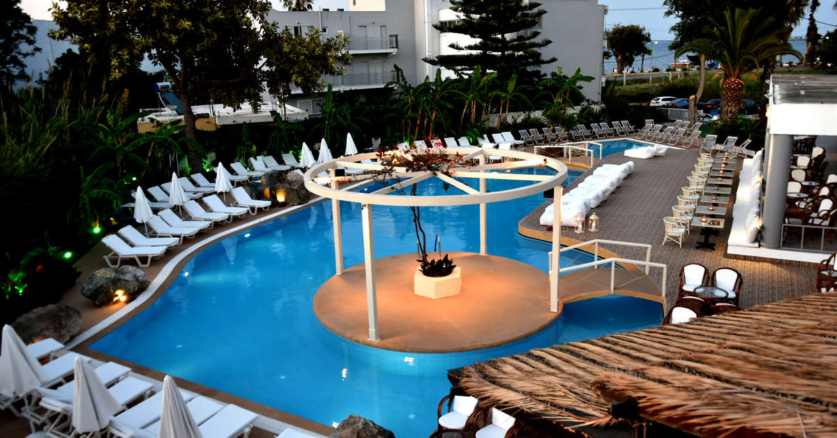 Ein Foto vom Pool im Palm Beach Hotel Kos