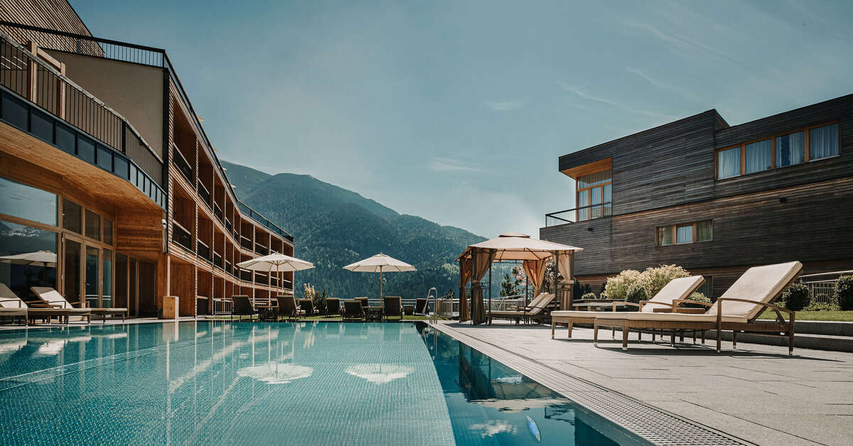Ein Foto vom Pool im Hotel Das Kronthaler
