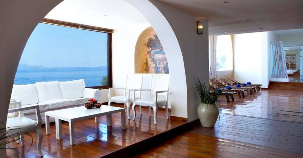 Een foto van het interieur van Sunshine Corfu Hotel & Spa