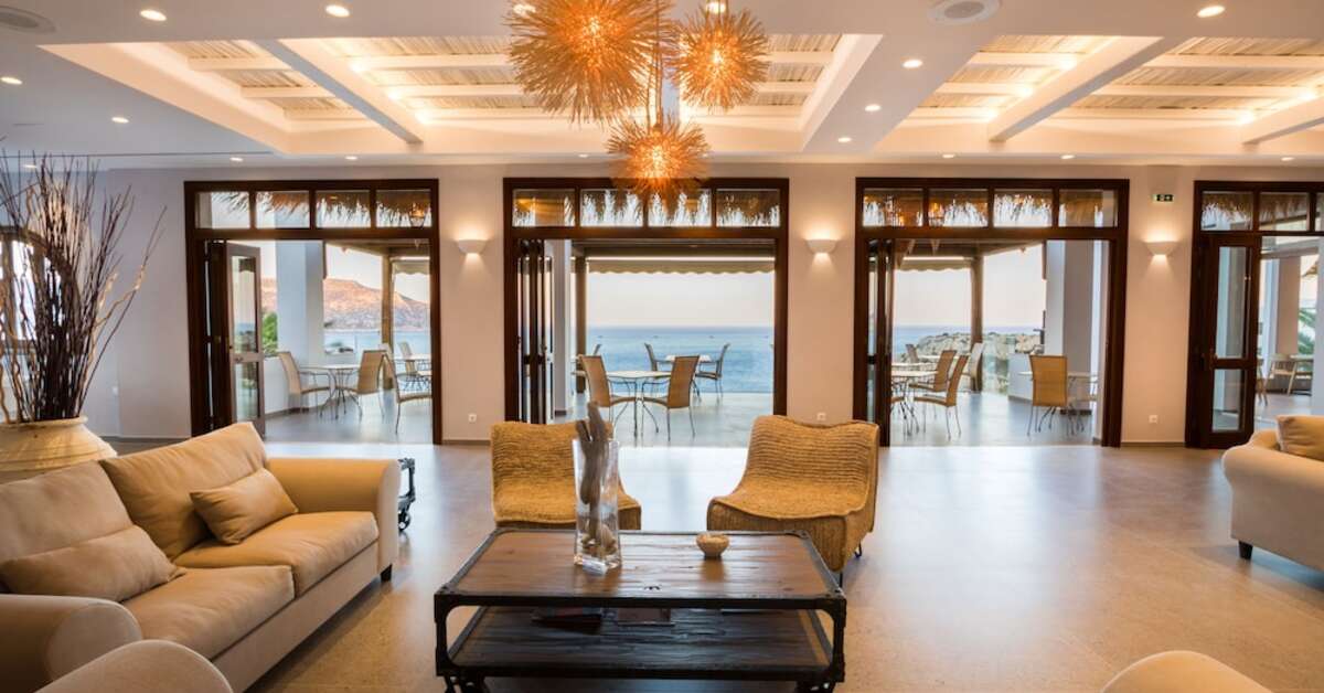Een foto van het interieur van Aegean Village