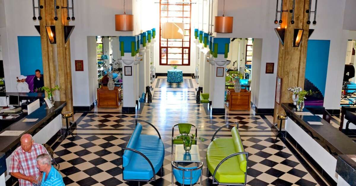 Een foto van het interieur van Caribbean Village Agador