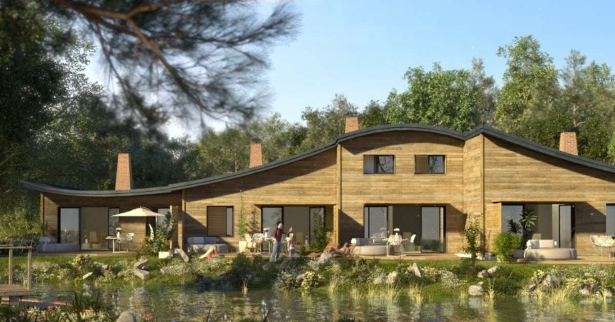 Een foto van de buitenkant van Center Parcs Villages Nature Paris