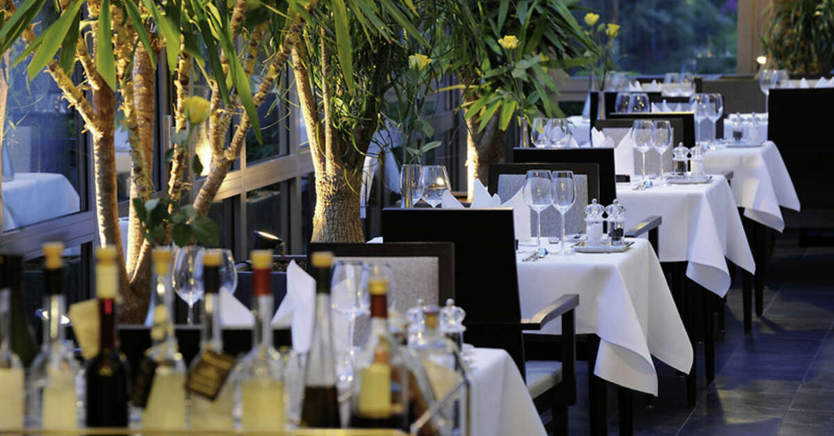 Een foto van het terras bij Bad Sachsa Göbel's Vital Hotel