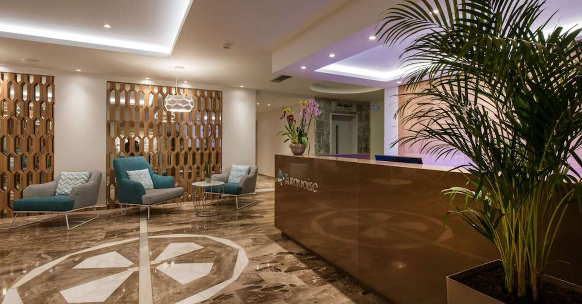 Een foto van het interieur van Solimar Turquoise