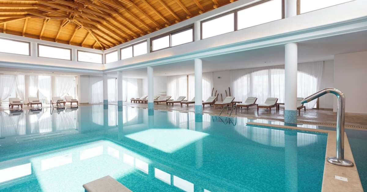 Ein Foto vom Pool im Mitsis Laguna Resort & Spa