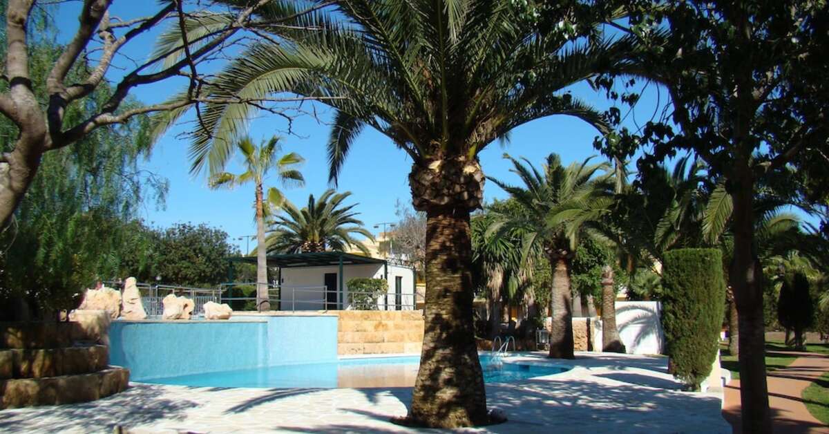 Ein Foto vom Pool im Aparthotel Club Simo
