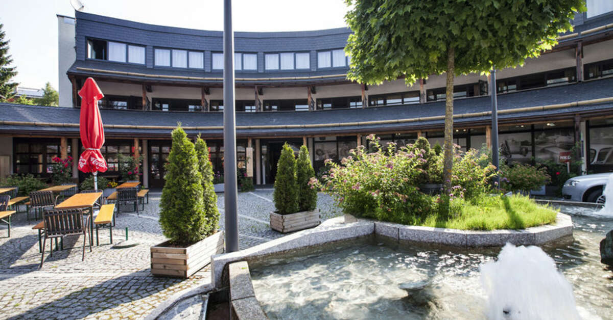 Een foto van het terras bij Appartementen Schindlhaus