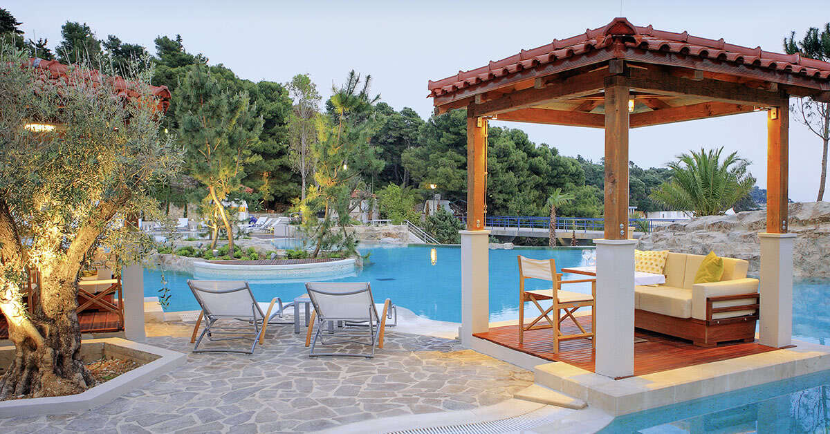 Een foto van het zwembad bij Amfora Hvar Grand Beach Resort