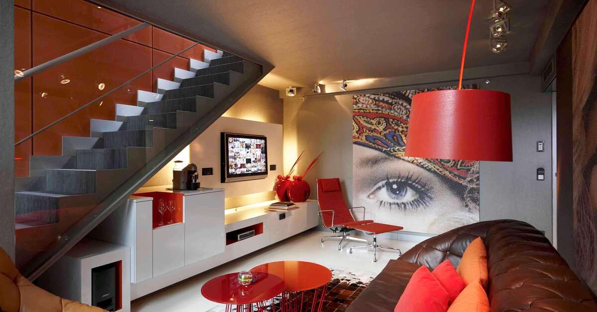 Een foto van het interieur van Sofitel Munich Bayerpost