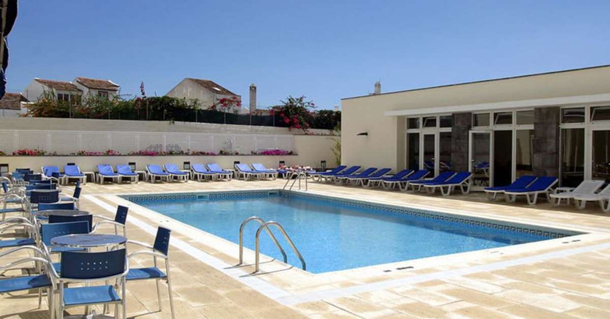 Ein Foto vom Pool im Hotel Vila Nova
