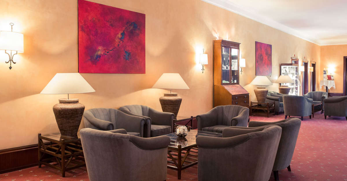 Een foto van het interieur van Hotel Krefelder Hof