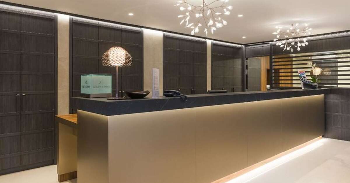 Een foto van het interieur van Hotel Marsol