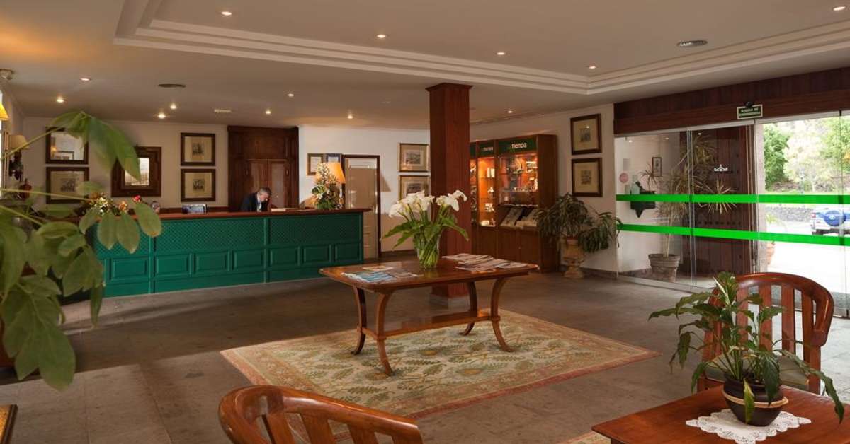 Een foto van het interieur van Parador de La Palma