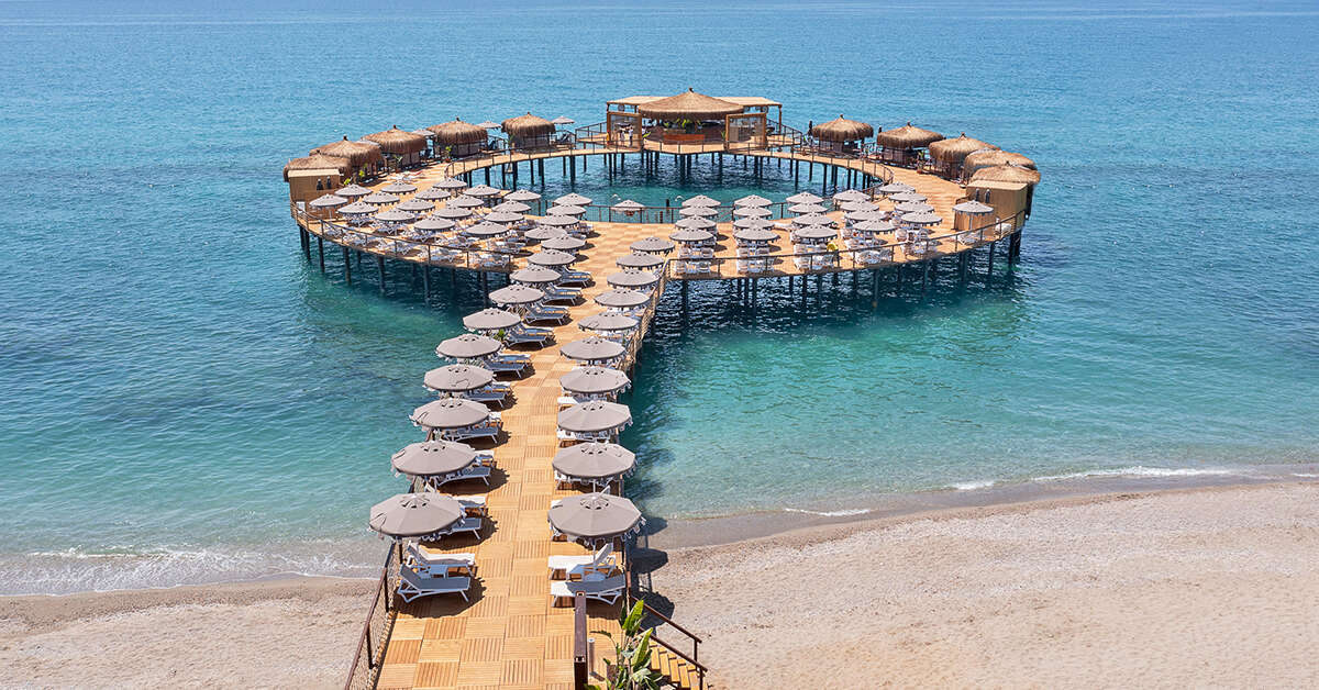 Ein Foto vom Strand beim Blue Marlin Deluxe Spa & Resort