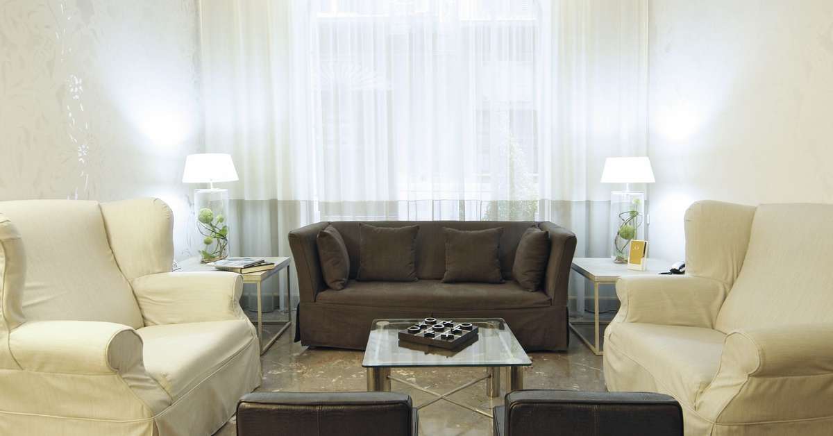 Een foto van het interieur van Hotel Porta Felice