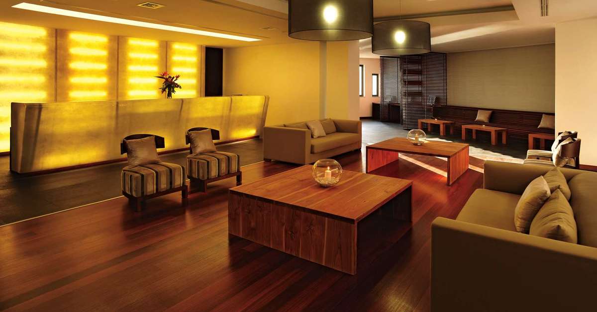 Een foto van het interieur van Belmar Spa & Beach Resort