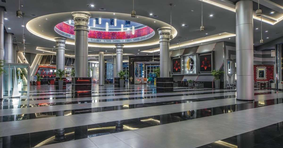 Een foto van het interieur van Riu Cancun