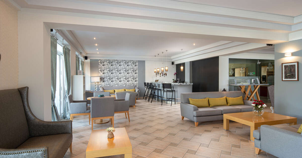 Een foto van het interieur van Hotel Flegra Palace
