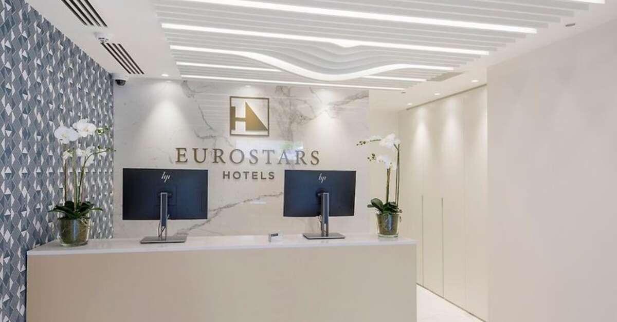 Een foto van het interieur van Eurostars Mediterranea Plaza