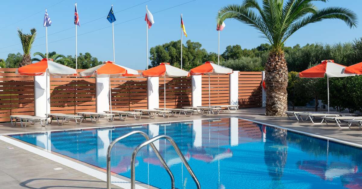 Een foto van het zwembad bij Meliton Hotel
