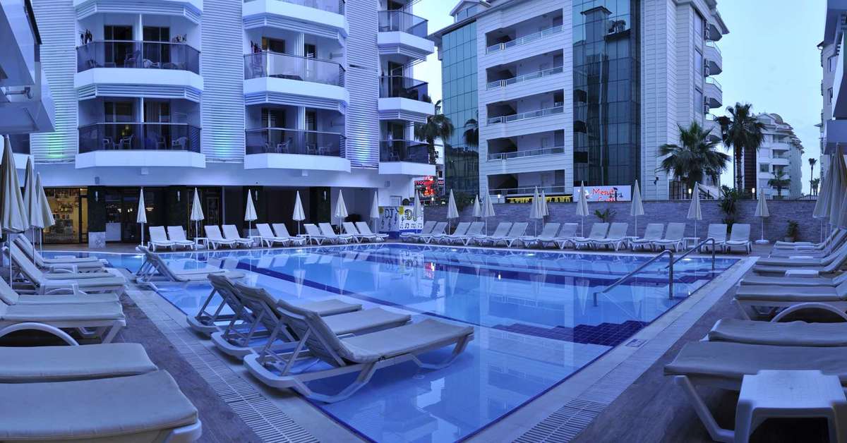 Ein Foto vom Pool im Oba Star Hotel & Spa