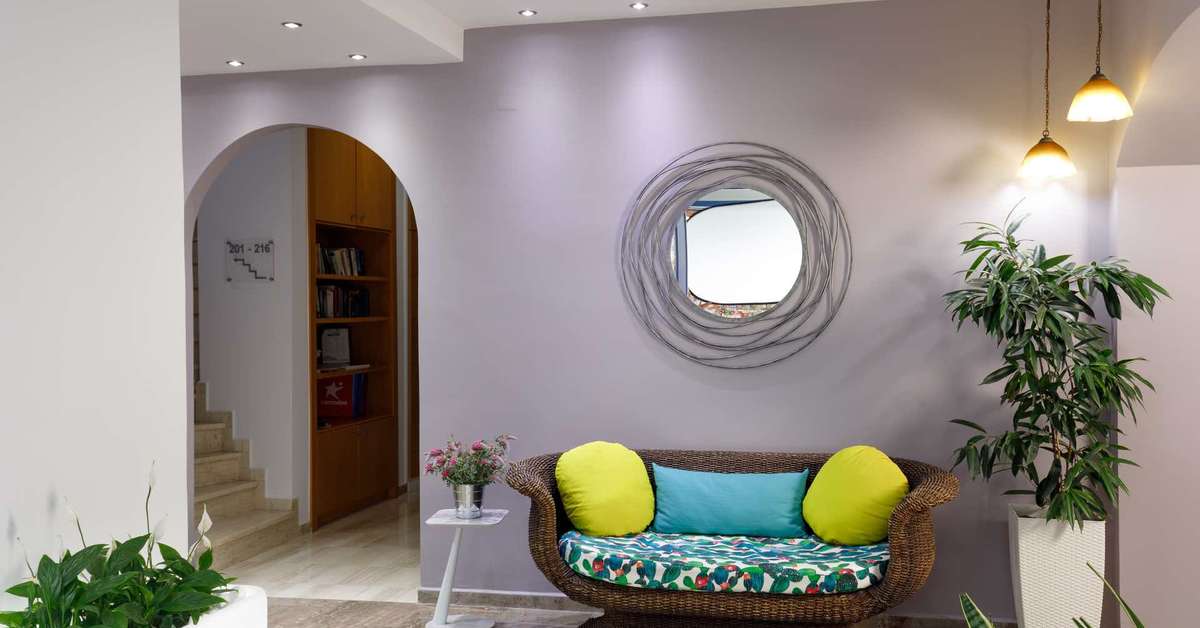 Een foto van het interieur van Sofia Hotel Plakias