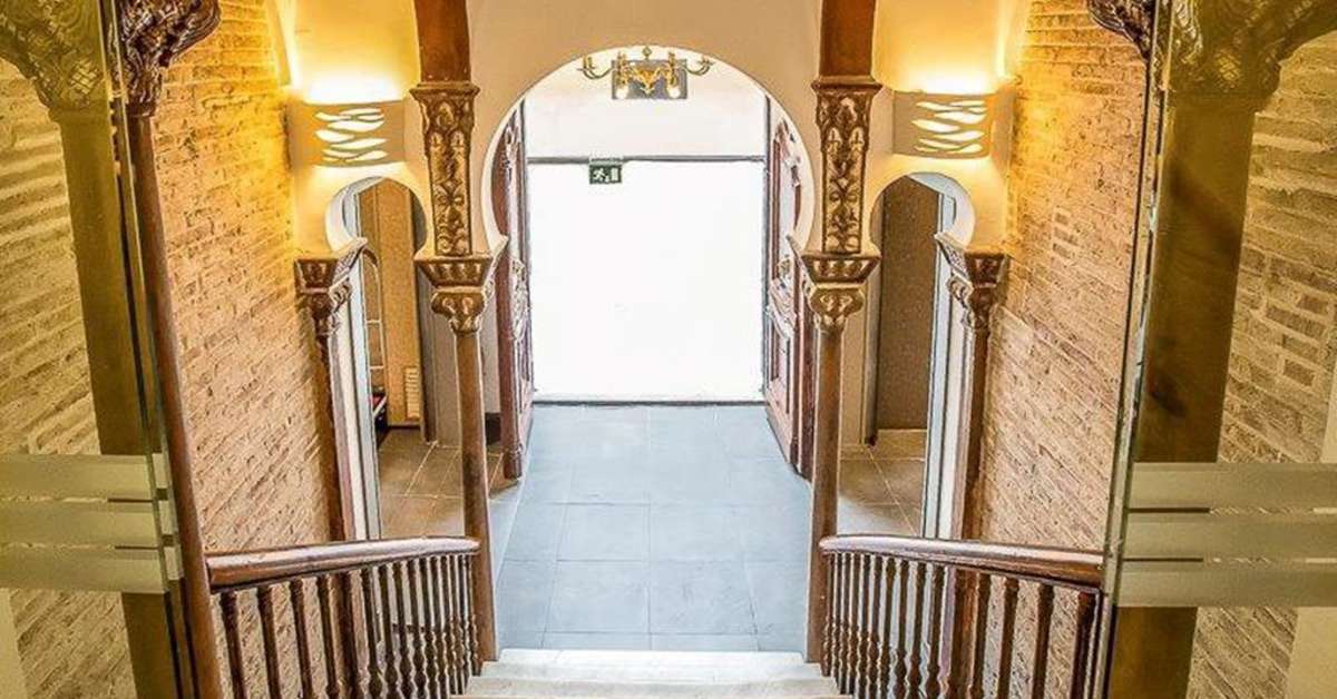 Een foto van het interieur van Leonardo Hotel Barcelona Las Ramblas