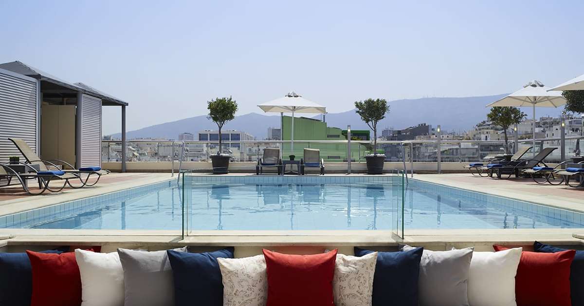 Een foto van het zwembad bij Athens Zafolia Hotel