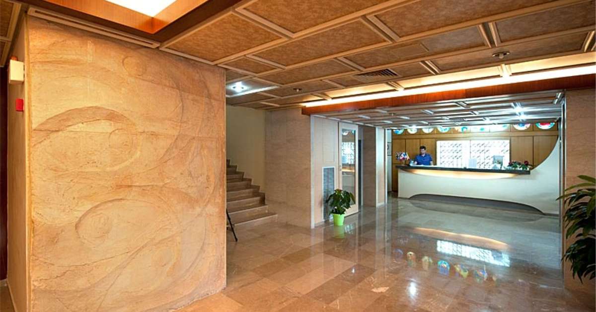 Een foto van het interieur van Paolo Hotel