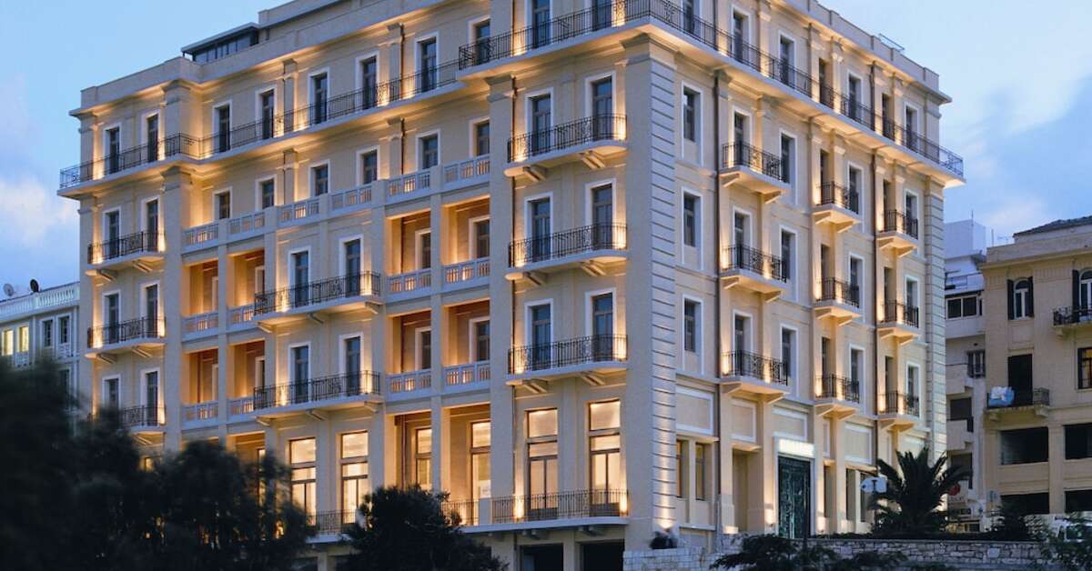 Een foto van de buitenkant van GDM Megaron Historical Monument Hotel