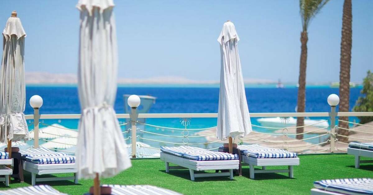 Een foto van het terras bij Minamark Resort & Spa