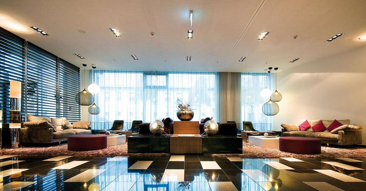 Een foto van het interieur van Eurostars Grand Central
