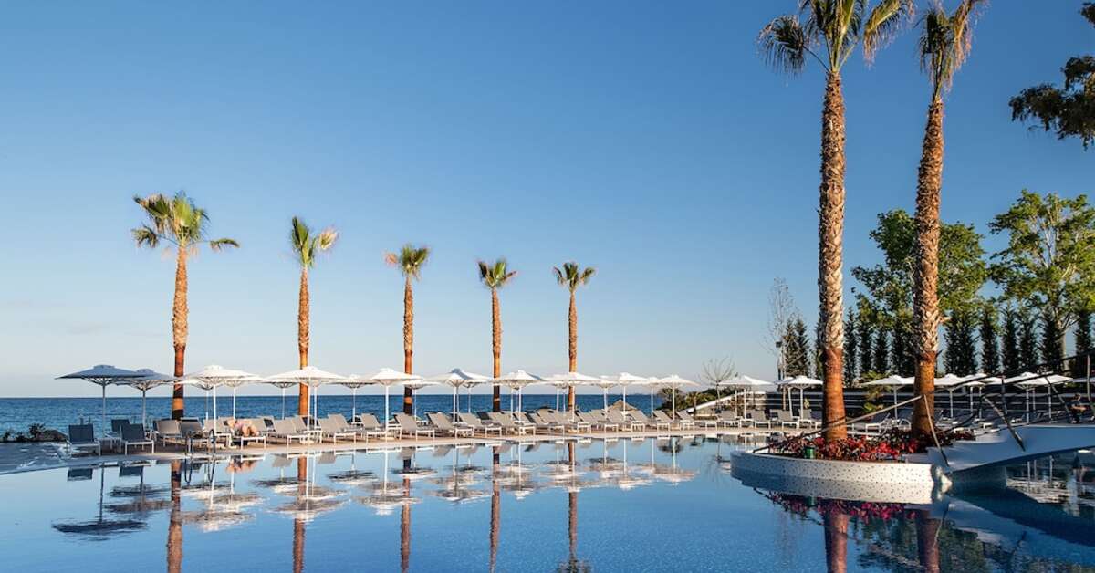 Een foto van het zwembad bij Hotel Potidea Palace