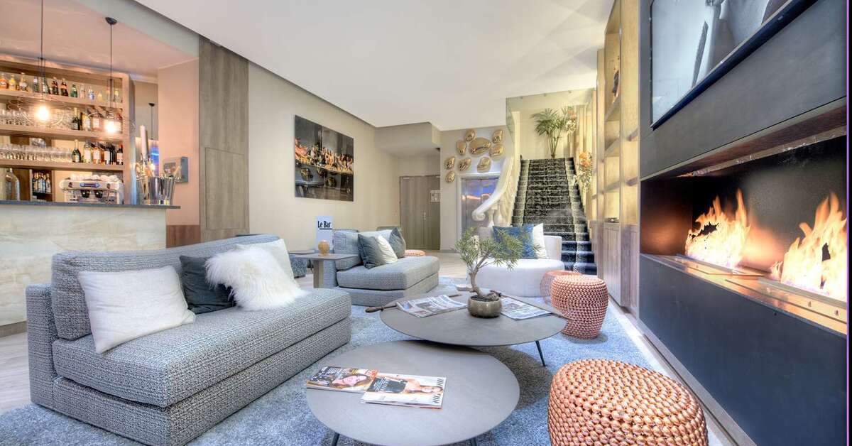Een foto van het interieur van Best Western Plus Nice Cosy Hotel